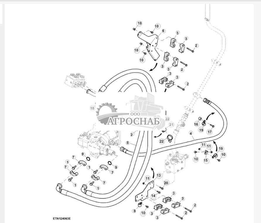 Гидравлические шланги, задний мост, ProDrive™ 